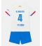 Maillot de football Réplique Barcelona Ronald Araujo #4 Extérieur Enfant 2023-24 Manche Courte (+ Pantalon court)