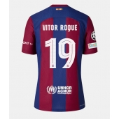 Maillot de football Réplique Barcelona Vitor Roque #19 Domicile Femme 2023-24 Manche Courte