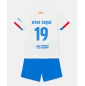 Maillot de football Réplique Barcelona Vitor Roque #19 Extérieur Enfant 2023-24 Manche Courte (+ Pantalon court)