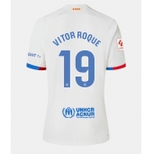 Maillot de football Réplique Barcelona Vitor Roque #19 Extérieur Femme 2023-24 Manche Courte