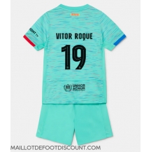 Maillot de football Réplique Barcelona Vitor Roque #19 Troisième Enfant 2023-24 Manche Courte (+ Pantalon court)