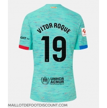 Maillot de football Réplique Barcelona Vitor Roque #19 Troisième Femme 2023-24 Manche Courte