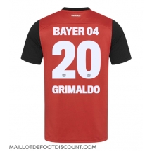 Maillot de football Réplique Bayer Leverkusen Alejandro Grimaldo #20 Domicile 2024-25 Manche Courte