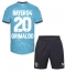 Maillot de football Réplique Bayer Leverkusen Alejandro Grimaldo #20 Troisième Enfant 2023-24 Manche Courte (+ Pantalon court)