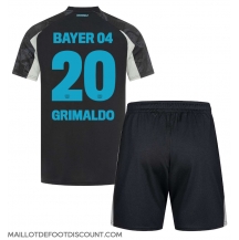 Maillot de football Réplique Bayer Leverkusen Alejandro Grimaldo #20 Troisième Enfant 2024-25 Manche Courte (+ Pantalon court)