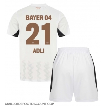 Maillot de football Réplique Bayer Leverkusen Amine Adli #21 Extérieur Enfant 2024-25 Manche Courte (+ Pantalon court)