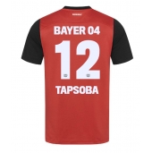 Maillot de football Réplique Bayer Leverkusen Edmond Tapsoba #12 Domicile 2024-25 Manche Courte