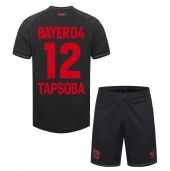 Maillot de football Réplique Bayer Leverkusen Edmond Tapsoba #12 Domicile Enfant 2023-24 Manche Courte (+ Pantalon court)