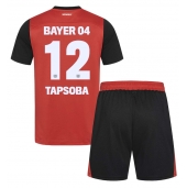 Maillot de football Réplique Bayer Leverkusen Edmond Tapsoba #12 Domicile Enfant 2024-25 Manche Courte (+ Pantalon court)