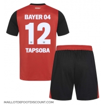 Maillot de football Réplique Bayer Leverkusen Edmond Tapsoba #12 Domicile Enfant 2024-25 Manche Courte (+ Pantalon court)