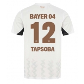 Maillot de football Réplique Bayer Leverkusen Edmond Tapsoba #12 Extérieur 2024-25 Manche Courte