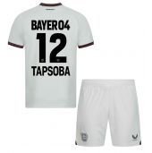 Maillot de football Réplique Bayer Leverkusen Edmond Tapsoba #12 Extérieur Enfant 2023-24 Manche Courte (+ Pantalon court)