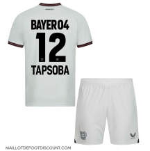 Maillot de football Réplique Bayer Leverkusen Edmond Tapsoba #12 Extérieur Enfant 2023-24 Manche Courte (+ Pantalon court)