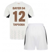 Maillot de football Réplique Bayer Leverkusen Edmond Tapsoba #12 Extérieur Enfant 2024-25 Manche Courte (+ Pantalon court)