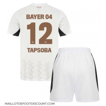 Maillot de football Réplique Bayer Leverkusen Edmond Tapsoba #12 Extérieur Enfant 2024-25 Manche Courte (+ Pantalon court)