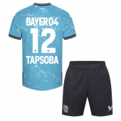 Maillot de football Réplique Bayer Leverkusen Edmond Tapsoba #12 Troisième Enfant 2023-24 Manche Courte (+ Pantalon court)