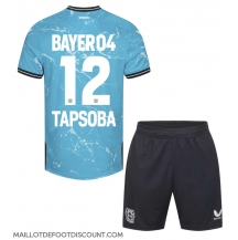 Maillot de football Réplique Bayer Leverkusen Edmond Tapsoba #12 Troisième Enfant 2023-24 Manche Courte (+ Pantalon court)