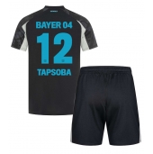 Maillot de football Réplique Bayer Leverkusen Edmond Tapsoba #12 Troisième Enfant 2024-25 Manche Courte (+ Pantalon court)