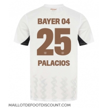 Maillot de football Réplique Bayer Leverkusen Exequiel Palacios #25 Extérieur 2024-25 Manche Courte