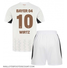 Maillot de football Réplique Bayer Leverkusen Florian Wirtz #10 Extérieur Enfant 2024-25 Manche Courte (+ Pantalon court)