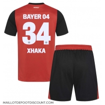 Maillot de football Réplique Bayer Leverkusen Granit Xhaka #34 Domicile Enfant 2024-25 Manche Courte (+ Pantalon court)