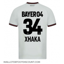 Maillot de football Réplique Bayer Leverkusen Granit Xhaka #34 Extérieur 2023-24 Manche Courte