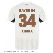 Maillot de football Réplique Bayer Leverkusen Granit Xhaka #34 Extérieur 2024-25 Manche Courte