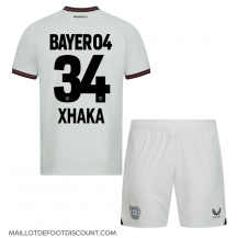 Maillot de football Réplique Bayer Leverkusen Granit Xhaka #34 Extérieur Enfant 2023-24 Manche Courte (+ Pantalon court)