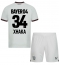 Maillot de football Réplique Bayer Leverkusen Granit Xhaka #34 Extérieur Enfant 2023-24 Manche Courte (+ Pantalon court)