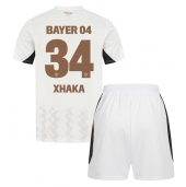 Maillot de football Réplique Bayer Leverkusen Granit Xhaka #34 Extérieur Enfant 2024-25 Manche Courte (+ Pantalon court)