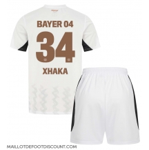 Maillot de football Réplique Bayer Leverkusen Granit Xhaka #34 Extérieur Enfant 2024-25 Manche Courte (+ Pantalon court)