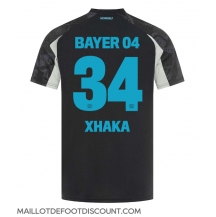 Maillot de football Réplique Bayer Leverkusen Granit Xhaka #34 Troisième 2024-25 Manche Courte