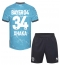 Maillot de football Réplique Bayer Leverkusen Granit Xhaka #34 Troisième Enfant 2023-24 Manche Courte (+ Pantalon court)