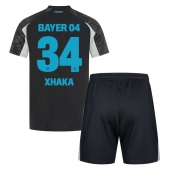 Maillot de football Réplique Bayer Leverkusen Granit Xhaka #34 Troisième Enfant 2024-25 Manche Courte (+ Pantalon court)