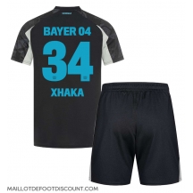 Maillot de football Réplique Bayer Leverkusen Granit Xhaka #34 Troisième Enfant 2024-25 Manche Courte (+ Pantalon court)