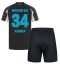 Maillot de football Réplique Bayer Leverkusen Granit Xhaka #34 Troisième Enfant 2024-25 Manche Courte (+ Pantalon court)