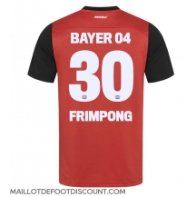 Maillot de football Réplique Bayer Leverkusen Jeremie Frimpong #30 Domicile 2024-25 Manche Courte