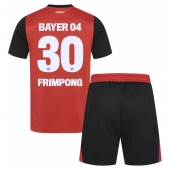 Maillot de football Réplique Bayer Leverkusen Jeremie Frimpong #30 Domicile Enfant 2024-25 Manche Courte (+ Pantalon court)