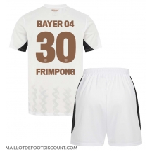 Maillot de football Réplique Bayer Leverkusen Jeremie Frimpong #30 Extérieur Enfant 2024-25 Manche Courte (+ Pantalon court)