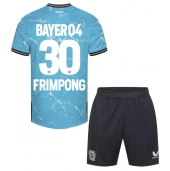 Maillot de football Réplique Bayer Leverkusen Jeremie Frimpong #30 Troisième Enfant 2023-24 Manche Courte (+ Pantalon court)