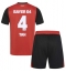 Maillot de football Réplique Bayer Leverkusen Jonathan Tah #4 Domicile Enfant 2024-25 Manche Courte (+ Pantalon court)