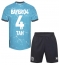 Maillot de football Réplique Bayer Leverkusen Jonathan Tah #4 Troisième Enfant 2023-24 Manche Courte (+ Pantalon court)