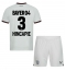 Maillot de football Réplique Bayer Leverkusen Piero Hincapie #3 Extérieur Enfant 2023-24 Manche Courte (+ Pantalon court)