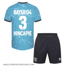 Maillot de football Réplique Bayer Leverkusen Piero Hincapie #3 Troisième Enfant 2023-24 Manche Courte (+ Pantalon court)