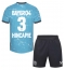 Maillot de football Réplique Bayer Leverkusen Piero Hincapie #3 Troisième Enfant 2023-24 Manche Courte (+ Pantalon court)