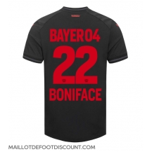 Maillot de football Réplique Bayer Leverkusen Victor Boniface #22 Domicile 2023-24 Manche Courte