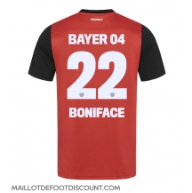 Maillot de football Réplique Bayer Leverkusen Victor Boniface #22 Domicile 2024-25 Manche Courte