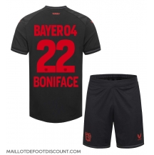 Maillot de football Réplique Bayer Leverkusen Victor Boniface #22 Domicile Enfant 2023-24 Manche Courte (+ Pantalon court)