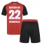 Maillot de football Réplique Bayer Leverkusen Victor Boniface #22 Domicile Enfant 2024-25 Manche Courte (+ Pantalon court)