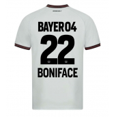 Maillot de football Réplique Bayer Leverkusen Victor Boniface #22 Extérieur 2023-24 Manche Courte